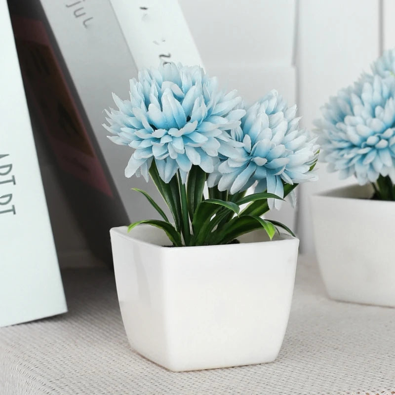 Artificial Chrysanthemum Potted Plant