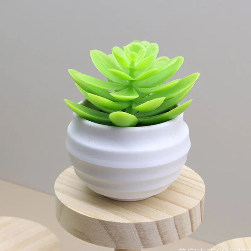 Artificial Green Succulent Potted Plant