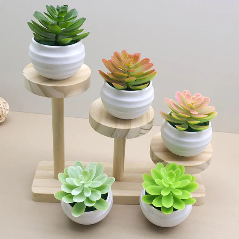 Artificial Green Succulent Potted Plant
