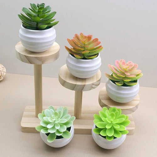 Artificial Green Succulent Potted Plant